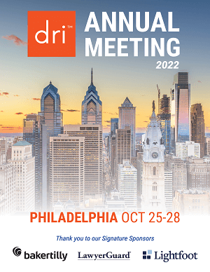 DRI Annual Meeting 2022 Philadelphia Oct 25-28