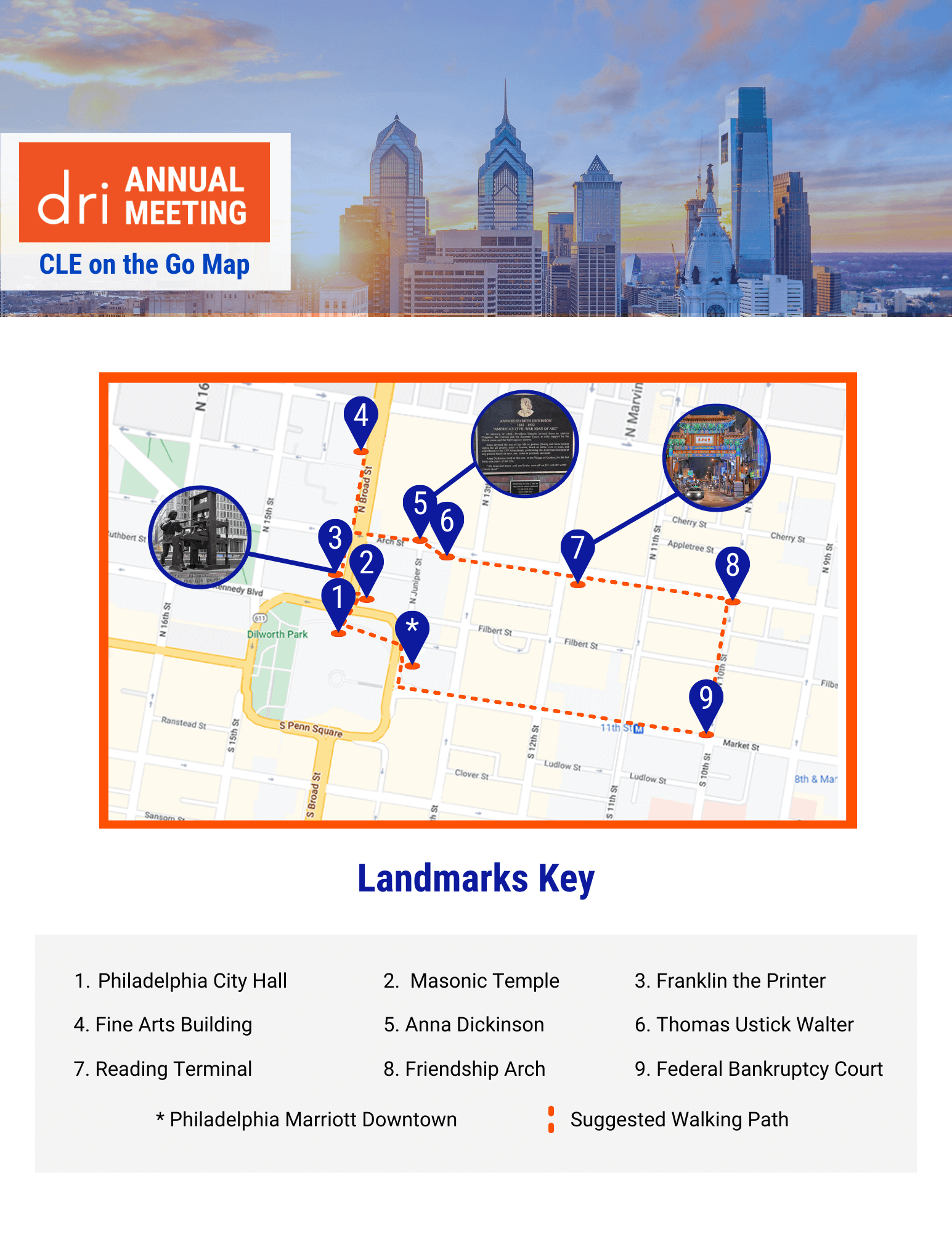 DRI 2022 Annual Meeting CLE on the Go Map