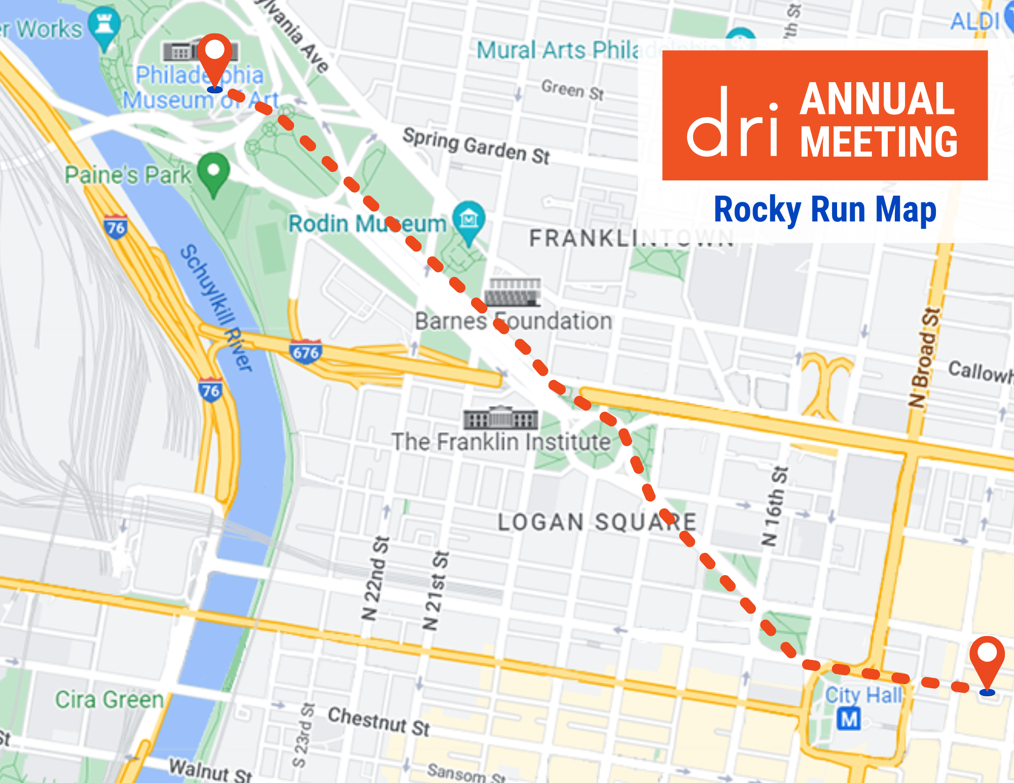 DRI 2022 Annual Meeting Rocky Run Map