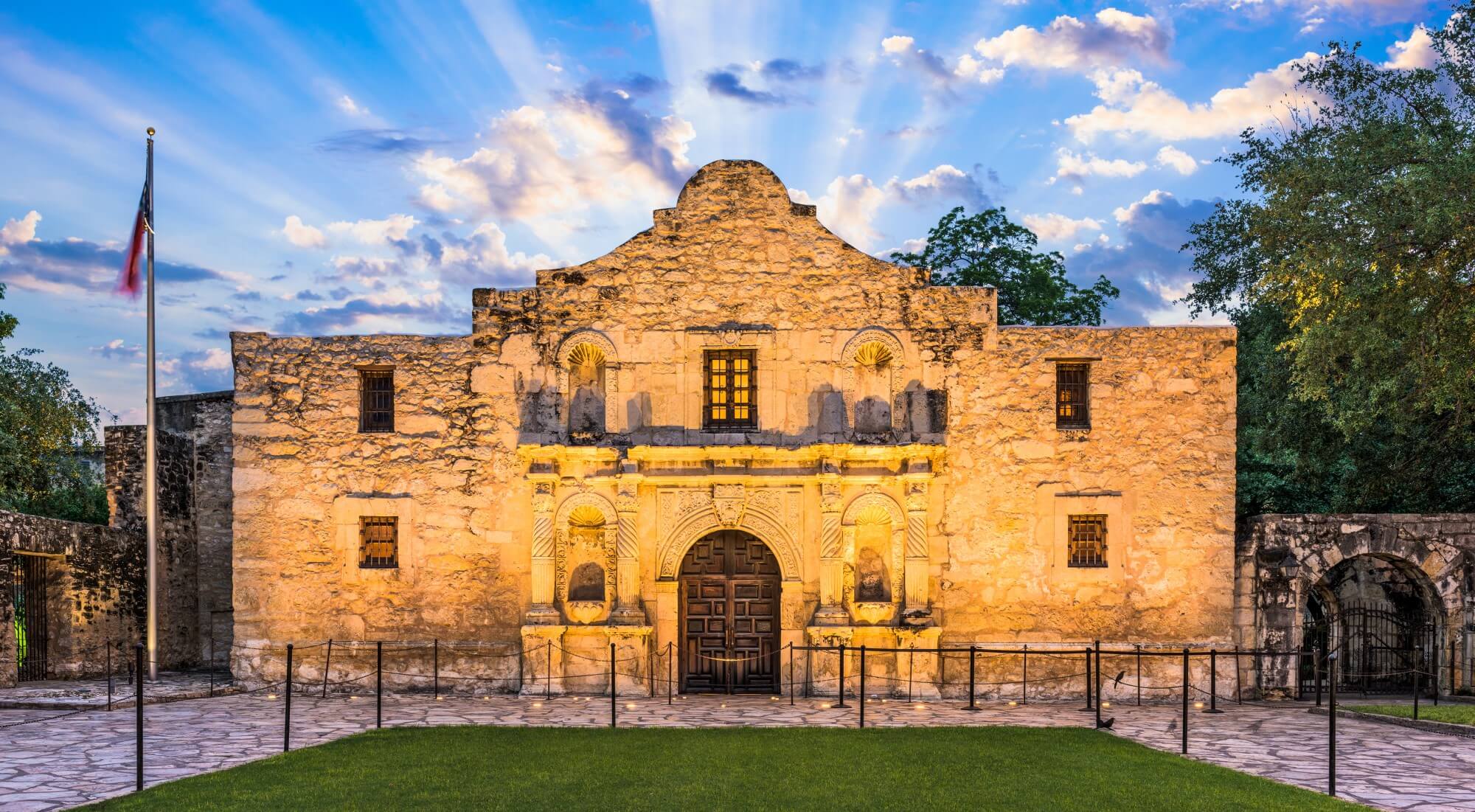 Entrance at The Alamo San Antonio Texas