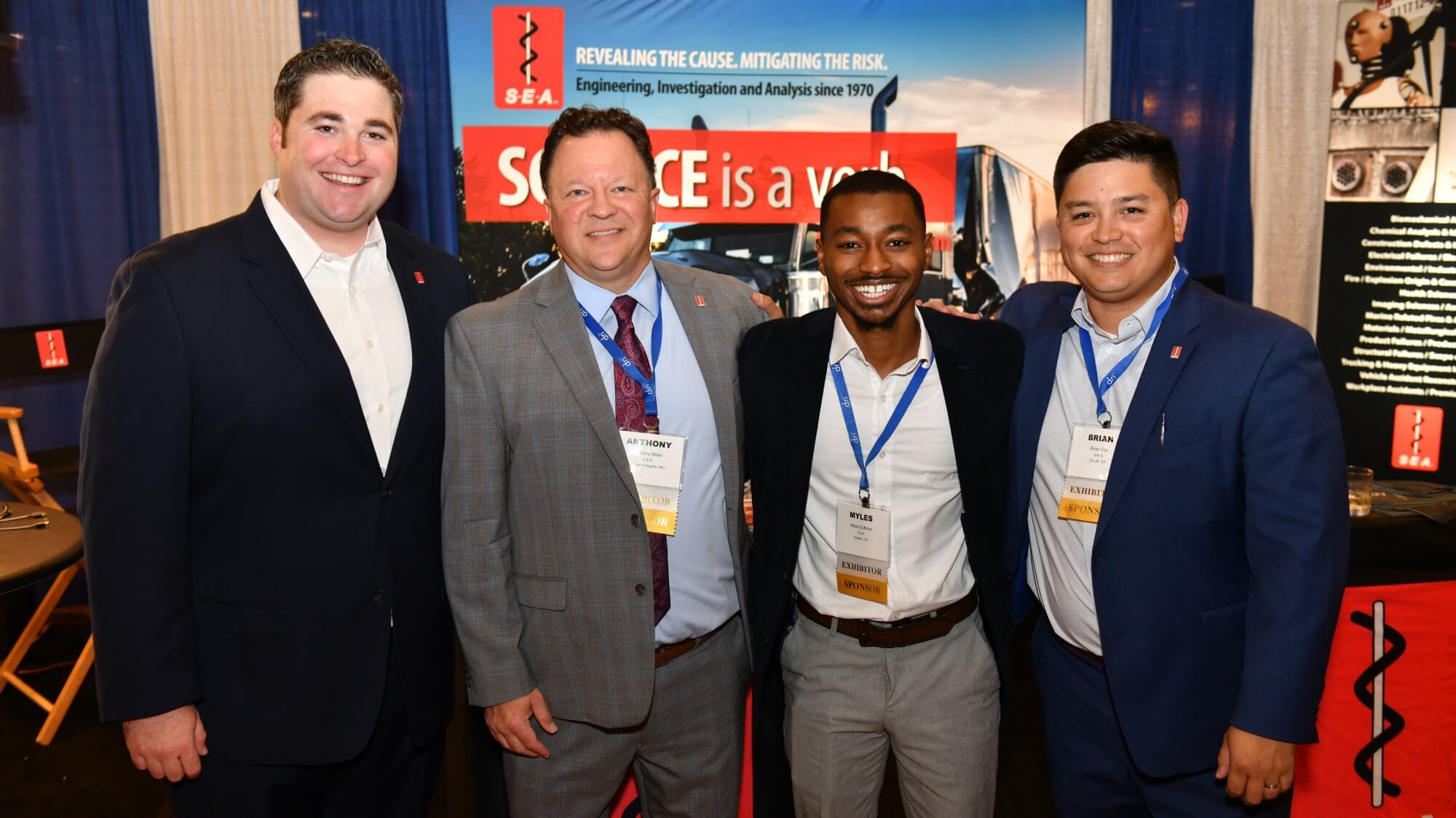 Group picture at S-E-A booth