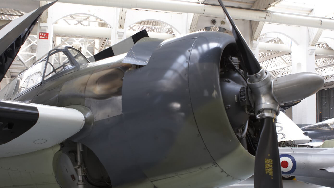 Aircraft on display at the Museum of Flight