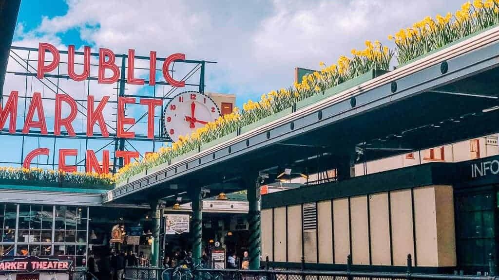 Pike Place Market sunset