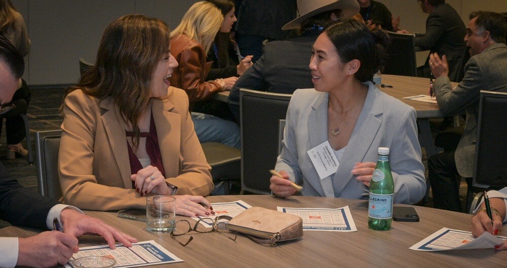 Attendees at Annual Meeting engaging in group activity