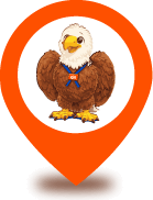 DRI Eleanor the Eagle location pin