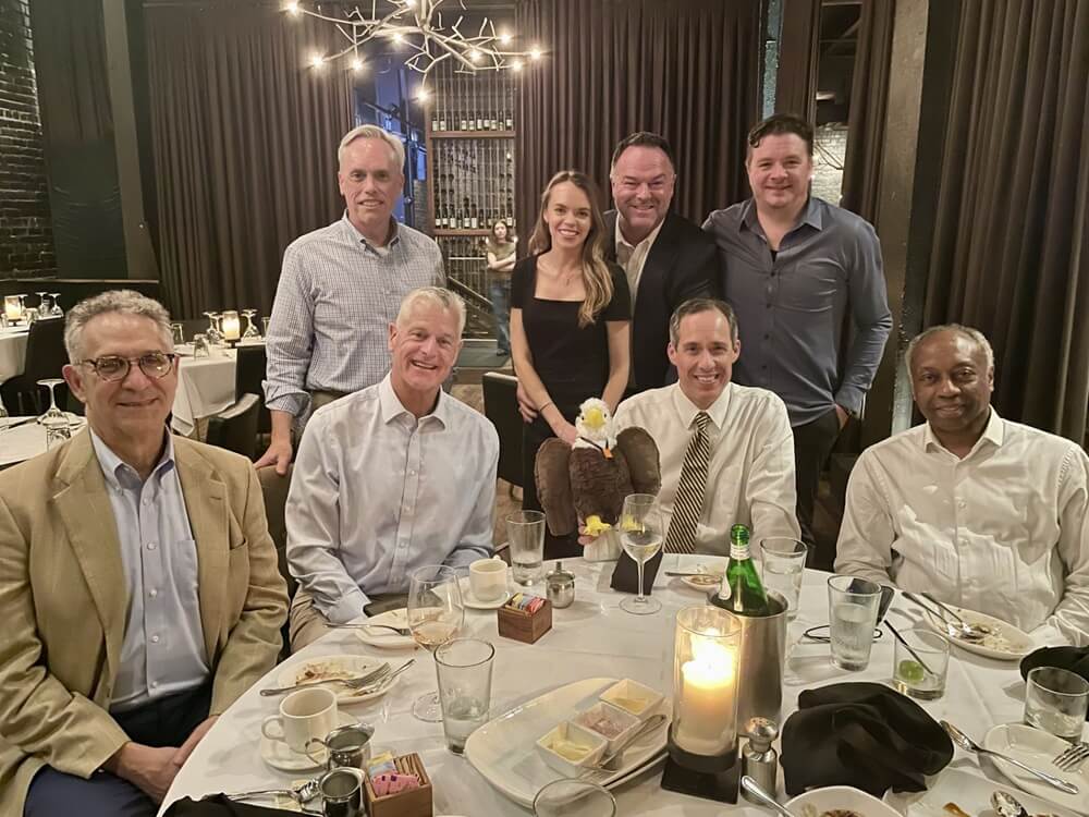 Dinner group photo at a DRI seminar in Atlanta