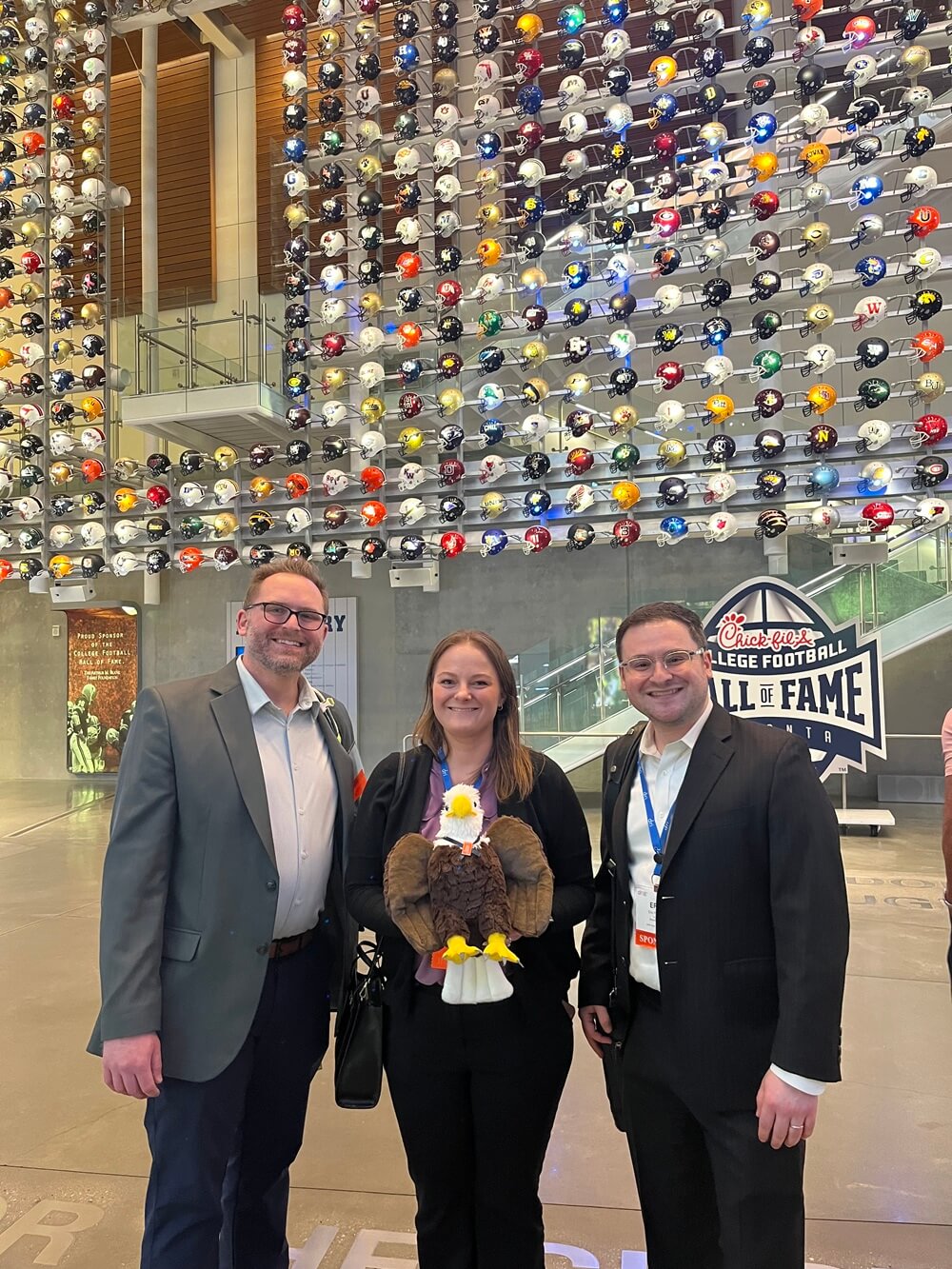 Group photo at Atlanta College Football Hall of Fame