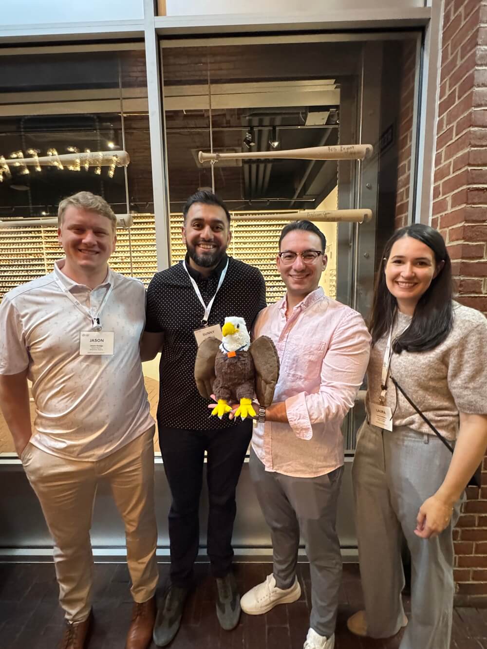 Group photo at networking event in Louisville