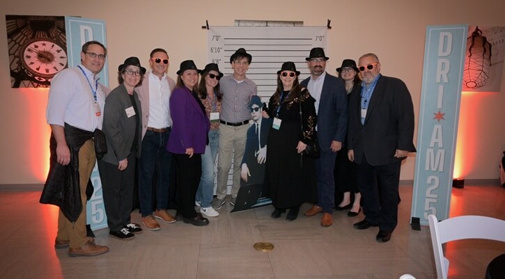 Group photo at DRI 2025 Annual Meeting Blues Brothers theme