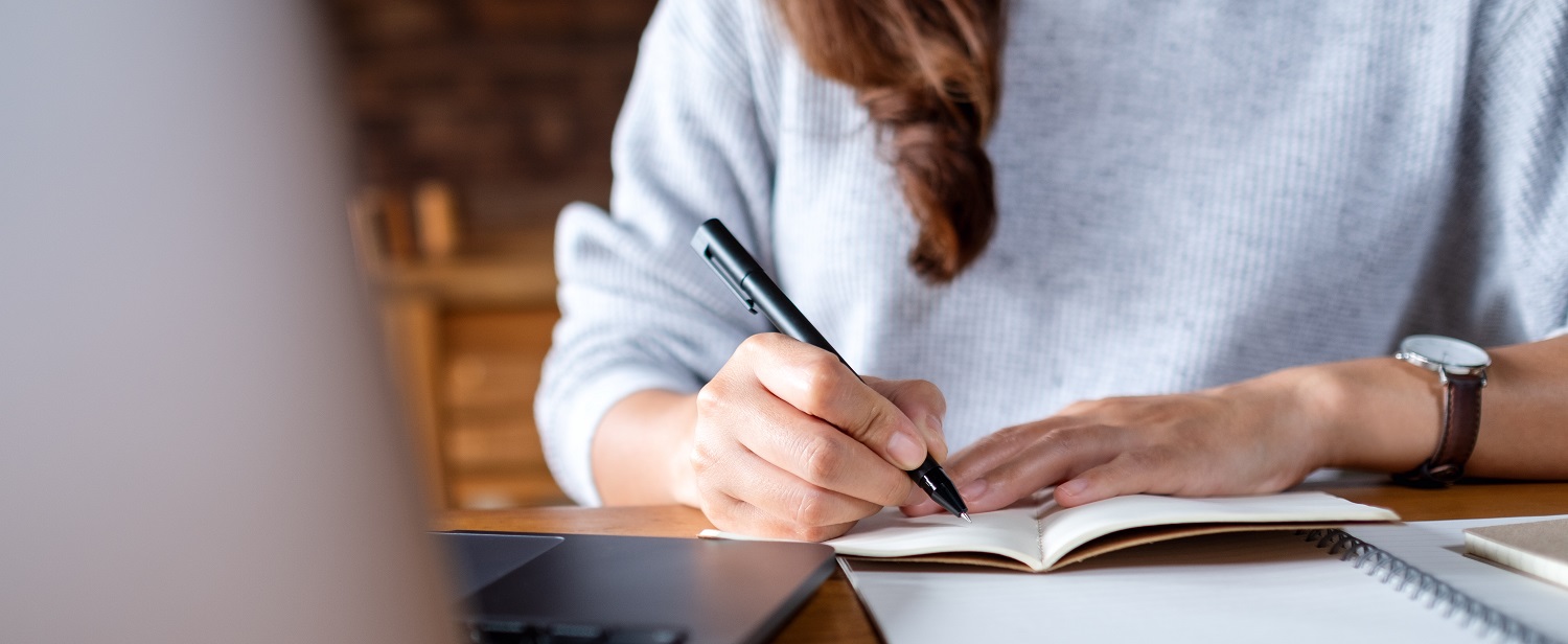 Person taking notes