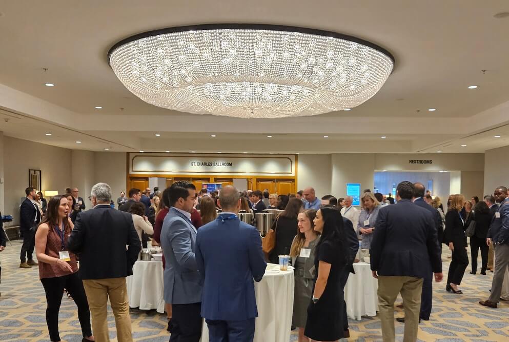 Networking reception at a conference