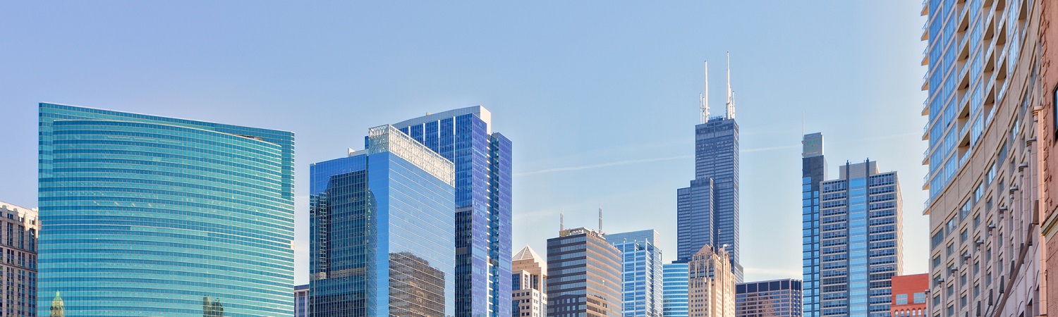 Chicago downtown buildings landscape