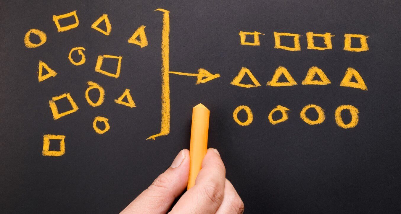 ALI Task Force Subcommittee banner Drawing multiple shapes into chalkboard tactical strategy
