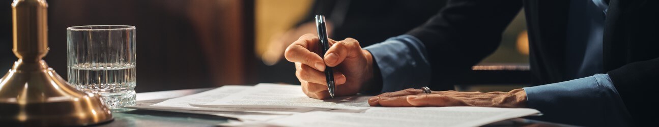 Signing a contract