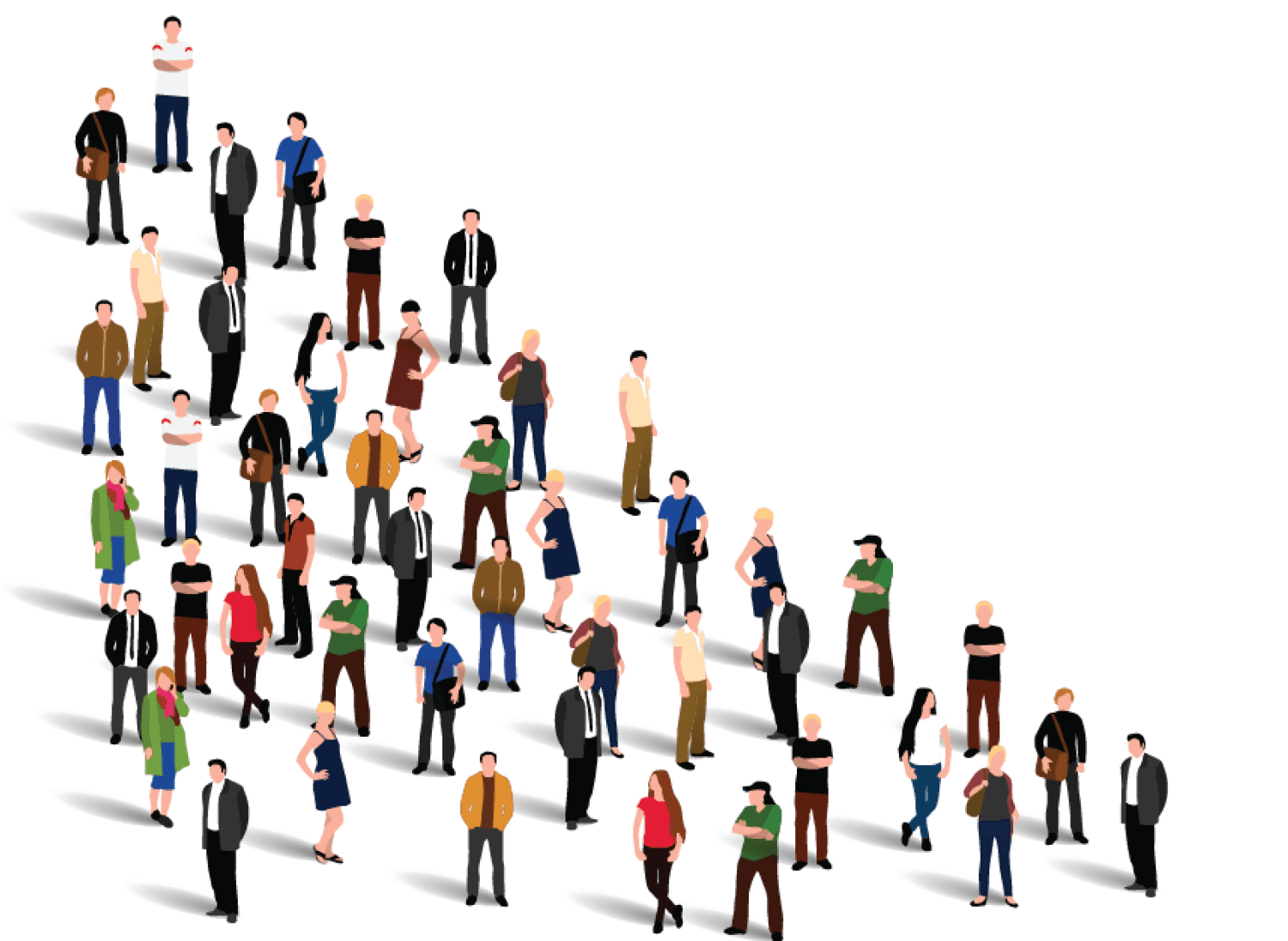 Group of people bottom left side