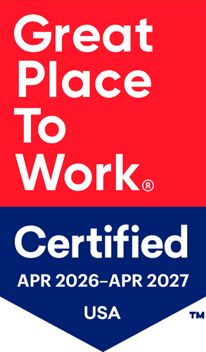 Great Place to Work Certified April 2026-April 2027 USA