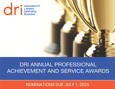 Nominations Due July 1, 2026 for DRI Annual Professional Achievement and Service Awards