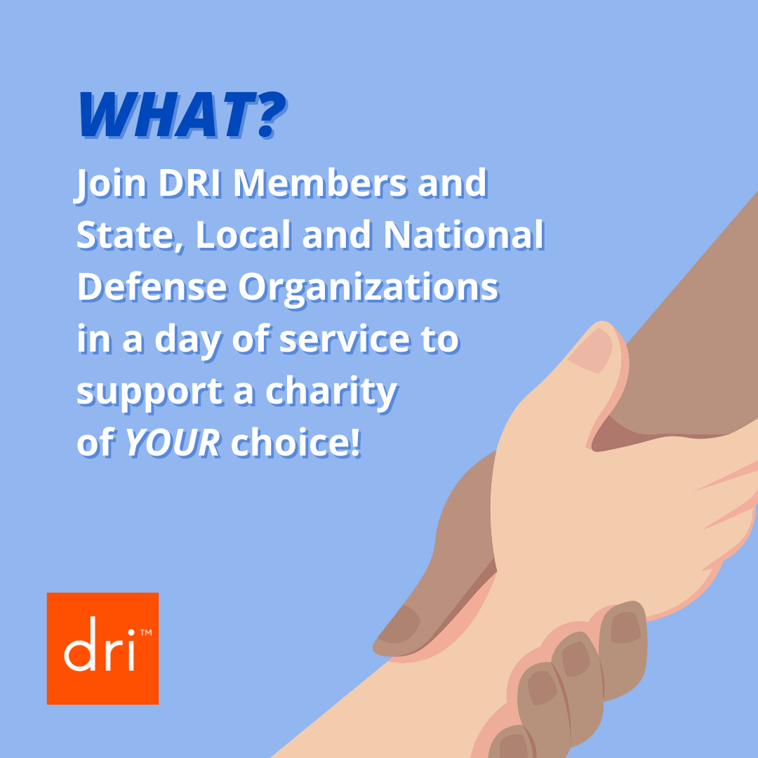 Join DRI Members and SLDO in a day of service to support a charity of your choice!