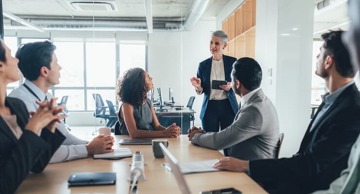 Lawyers in a meeting