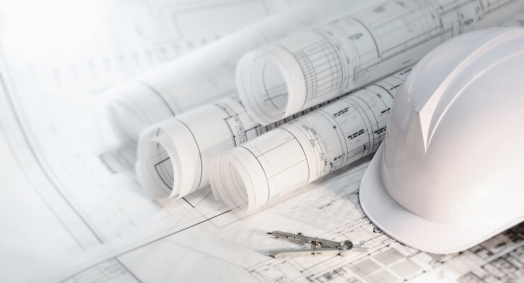 Construction plot design and helmet