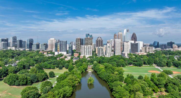 Atlanta downtown skyline daytime