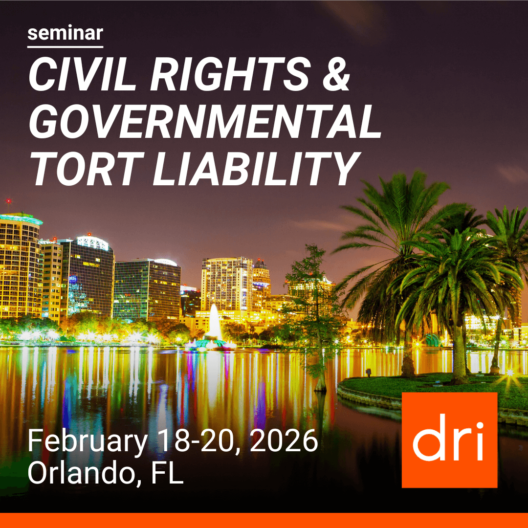 General graphic of 2026 Civil Rights and Governmental Tort Liability Seminar