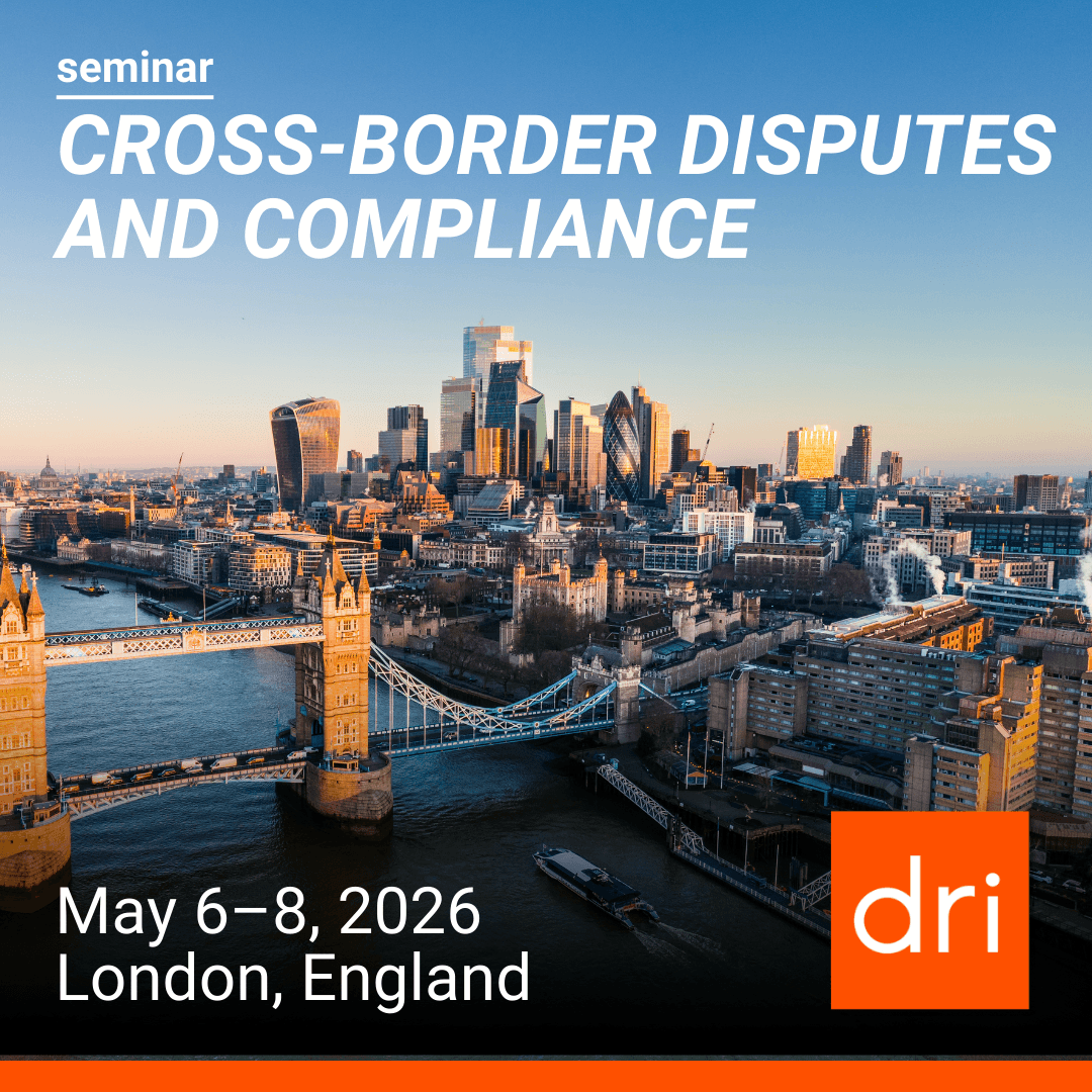General graphic of 2026 Cross-Border Disputes and Compliance Seminar