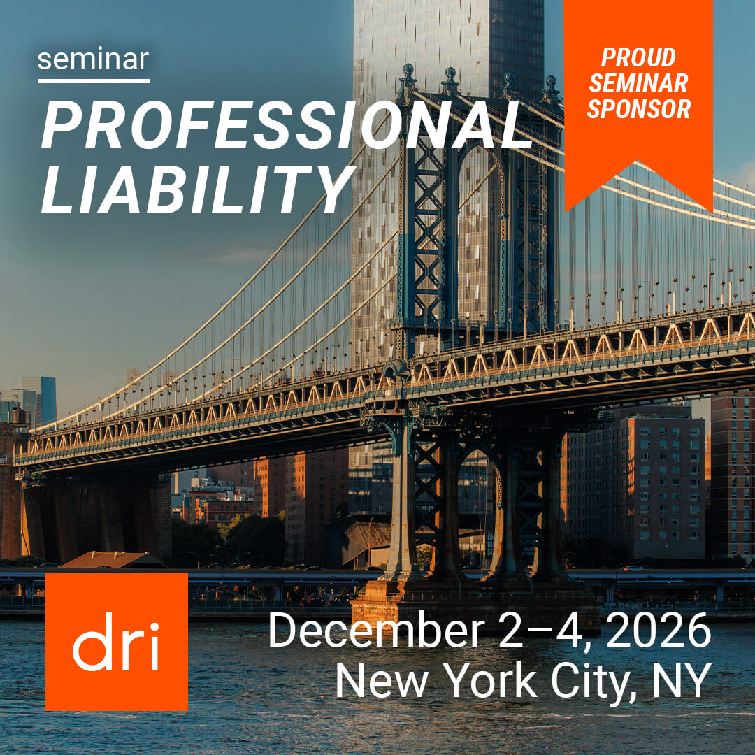 I'm a Proud Seminar Sponsor of 2026 Professional Liability Seminar