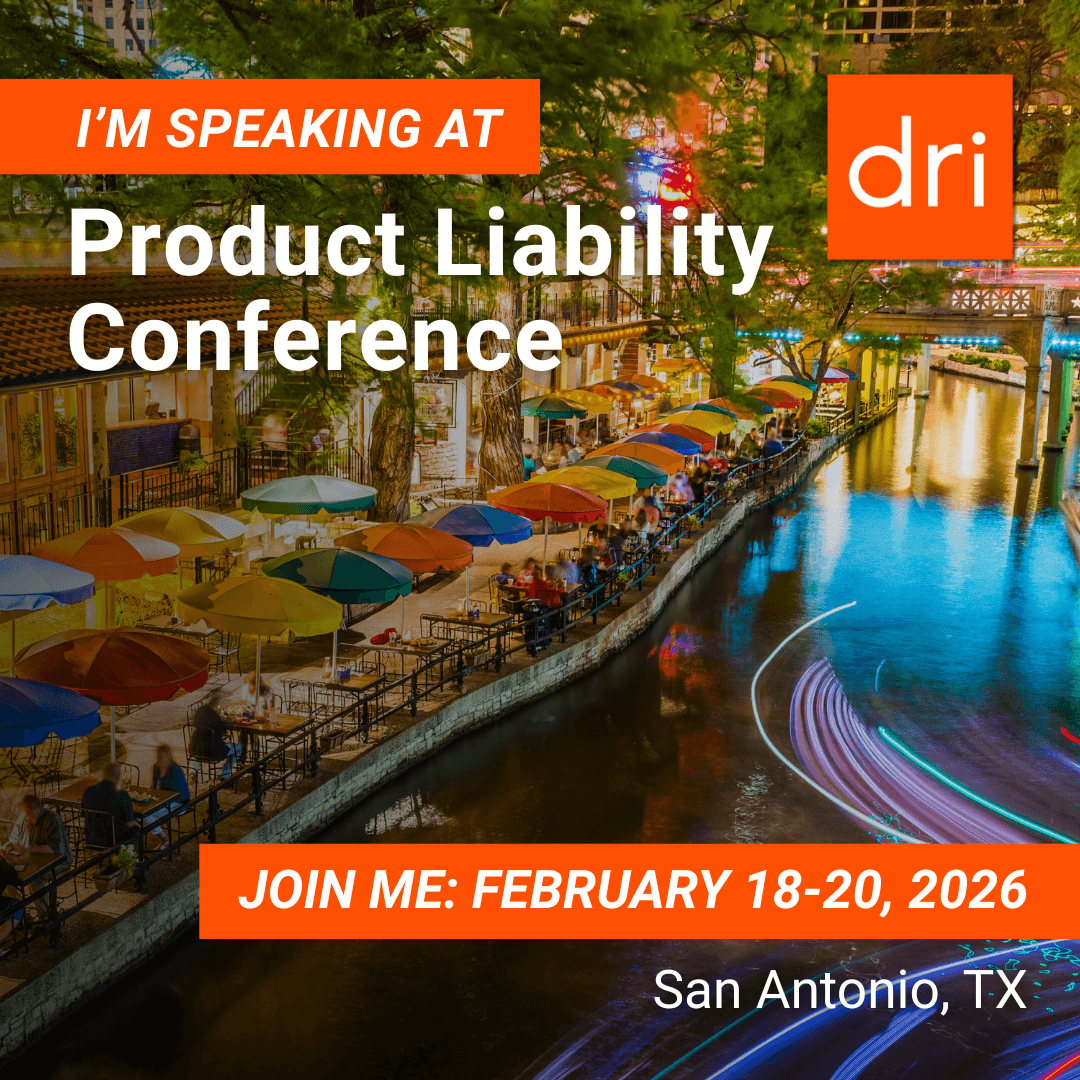 I'm Speaking at 2026 Product Liability Conference