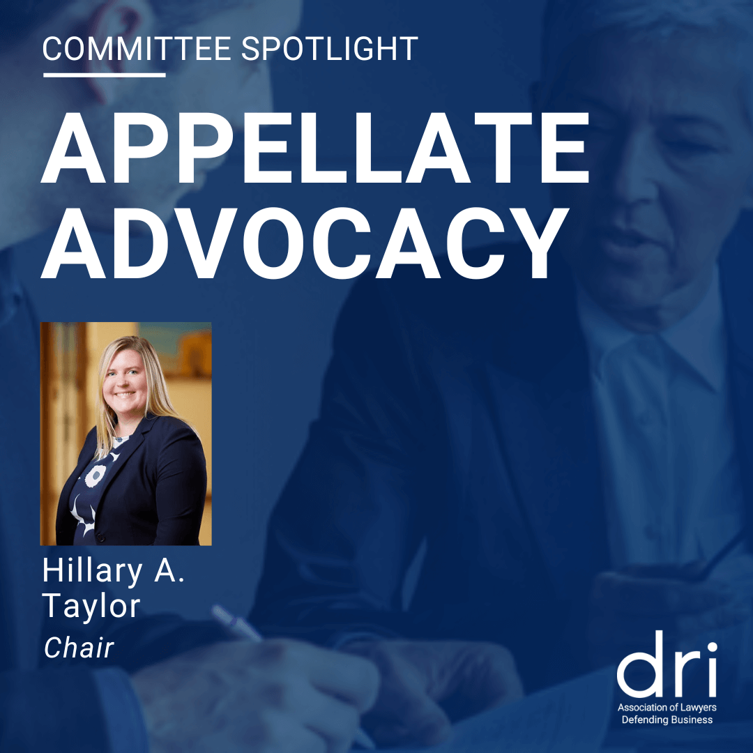 2026 Appellate Advocacy Leaders Hillary A. Taylor chair
