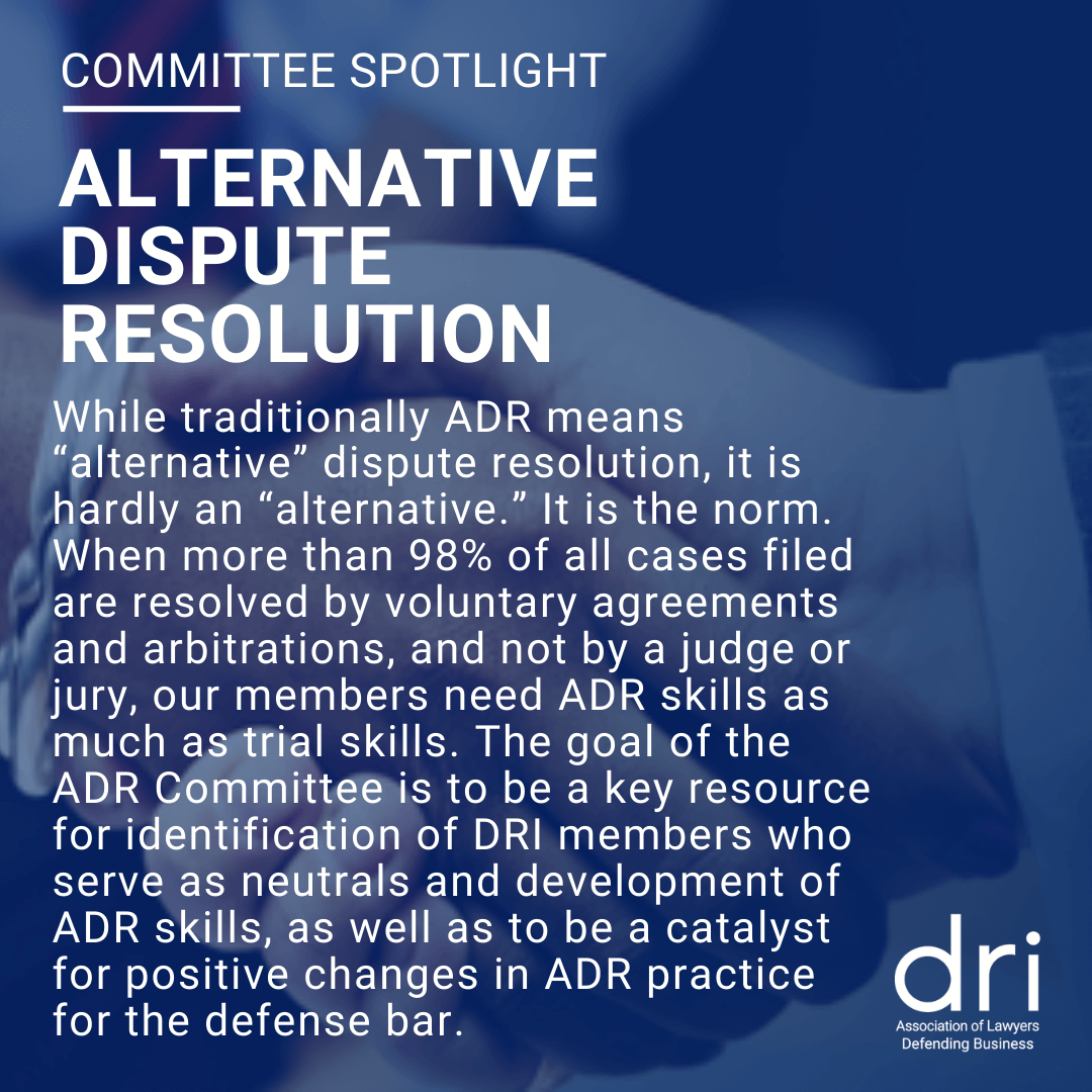 Committee Spotlight: Alternative Dispute Resolution description