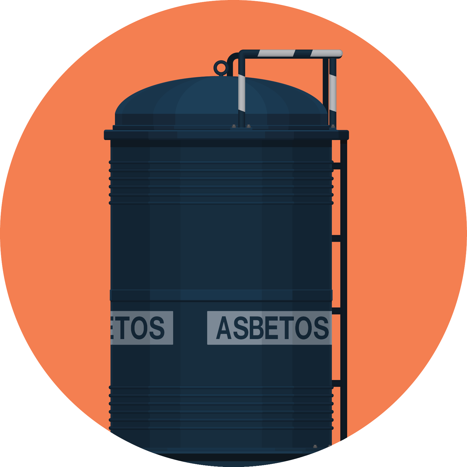 Asbestos machine icon