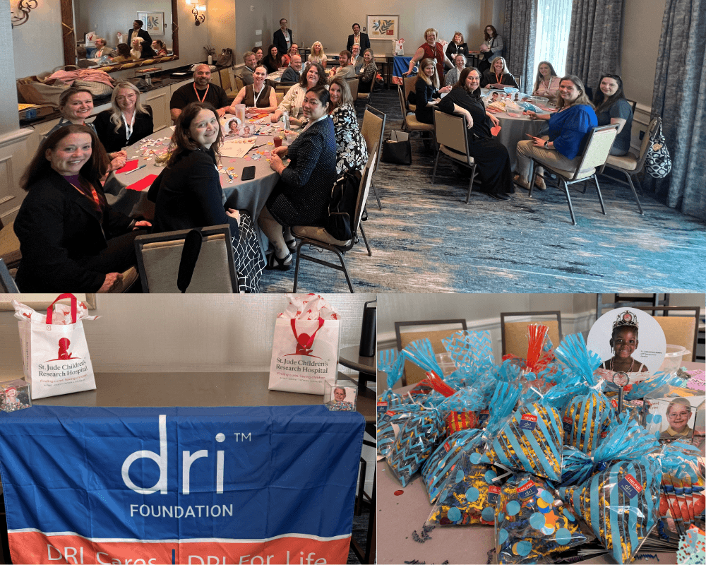 Collage of DRI Cares for St. Jude from DRI 2026 February seminars in Orlando