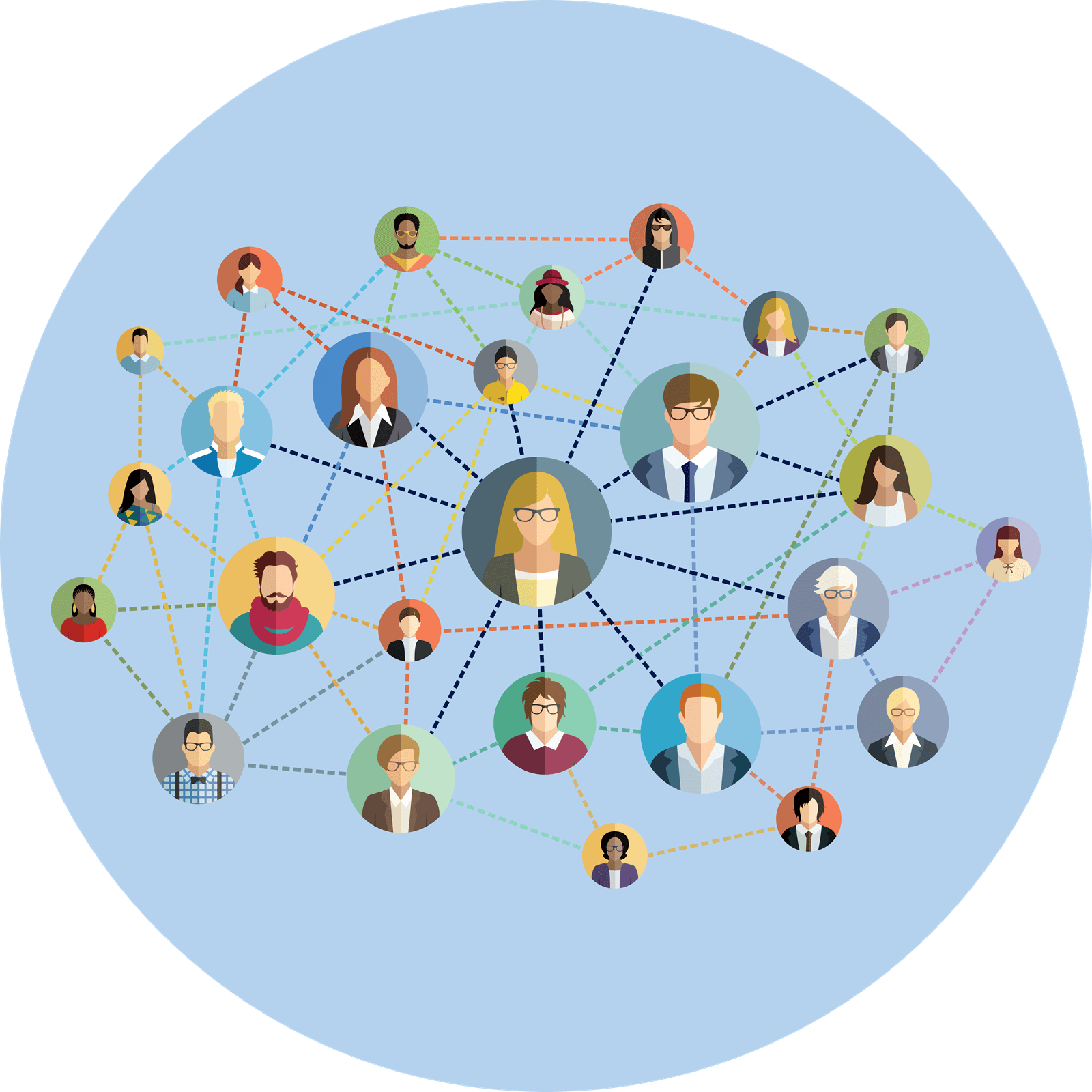 Connections with people icon